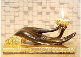 INPHIC-東南亞風格工藝品擺設泰國家居飾品擺飾玄關鎮宅宗教用品佛手燭臺