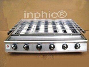 INPHIC-商用專業用 大六頭 環保配不鏽鋼錳片燒烤爐
