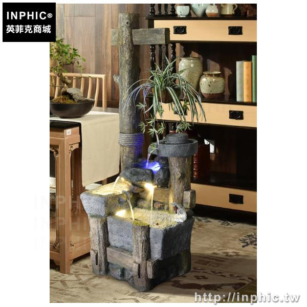 INPHIC-擺飾開業落地假山喬遷流水噴泉裝飾品招財風水-