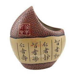 INPHIC-陶藝2號月牙仁智寄語原創手工家居工藝品417-05