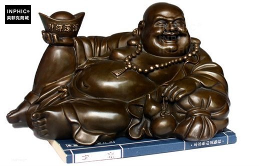INPHIC-佛像 開光純銅彌勒佛擺件辦公室裝飾品家居客廳招財工藝品