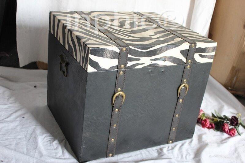 INPHIC-家居飾品工藝擺設品 仿舊皮箱 斑馬紋皮箱