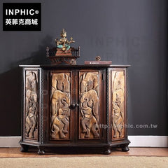 INPHIC-傢俱東南亞玄關櫃大象浮雕櫃裝飾櫃子泰國