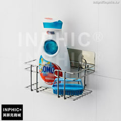 INPHIC-家居強力無痕貼吸壁式盤置物架廚房廁所鍍鉻金屬收納架