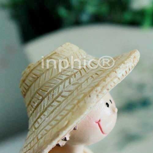 INPHIC-田園系列 樹脂擺飾兩件套 小孩白鵝桌面擺飾