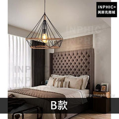 INPHIC-燈具餐廳咖啡廳鐵藝吊燈主題酒吧工業風裝飾鑽石複古-B款