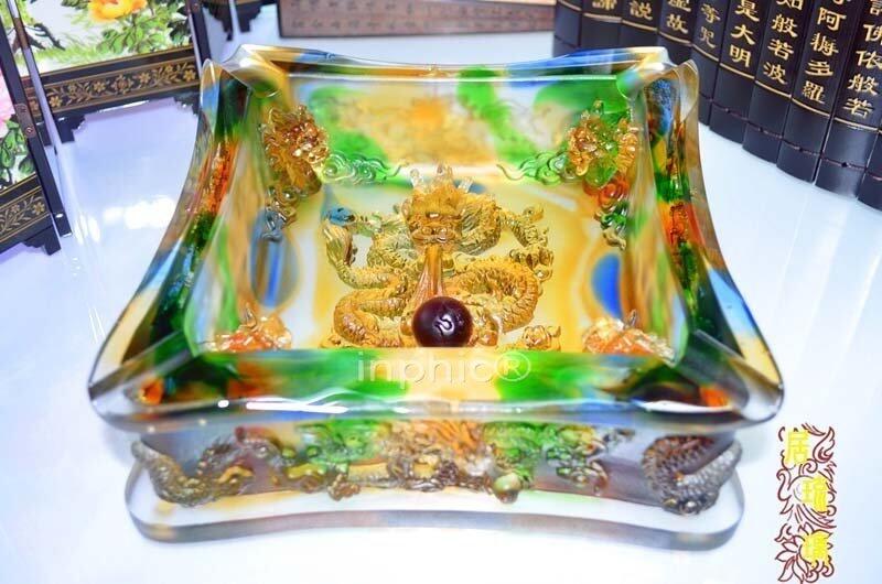 INPHIC-琉璃開光擺件吉祥家居平安裝飾九龍貴族大煙缸