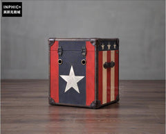 INPHIC-北歐復古裝飾箱沙發邊幾英倫個性復古美式床頭櫃客廳電話桌櫃