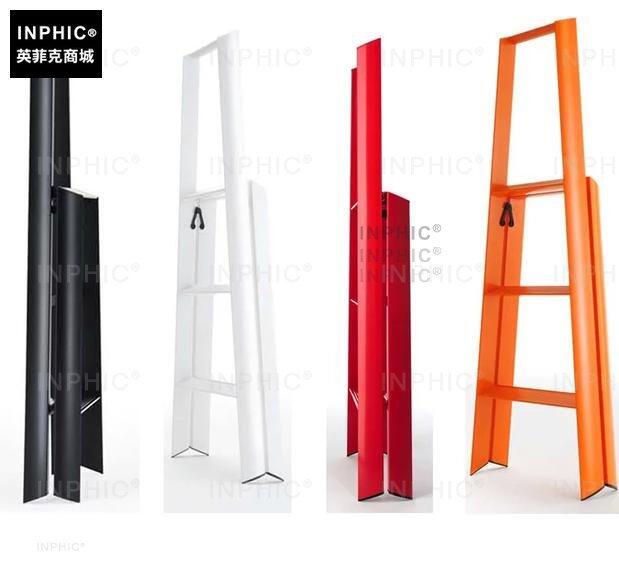 INPHIC-彩色家用梯子三步梯單側梯人字梯加粗梯梯