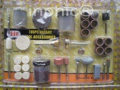 INPHIC-裝105PC電磨附件套裝 打磨頭樹脂切割片砂紙圈毛刷雕刻銑刀