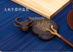 INPHIC-金馬蓮花紫砂茶寵鐵壺蓋置蓋托蓋架24牛精品