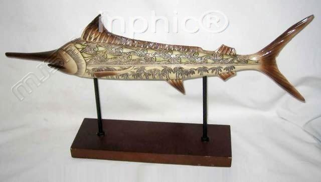 INPHIC-美式鄉村裝飾擺飾傢俱飾品泰國田園家居象牙色箭魚