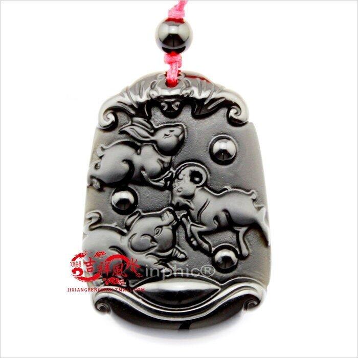 INPHIC-開光開運金生三合安歲掛件 九天神木吊墜 屬豬化太歲吉祥物