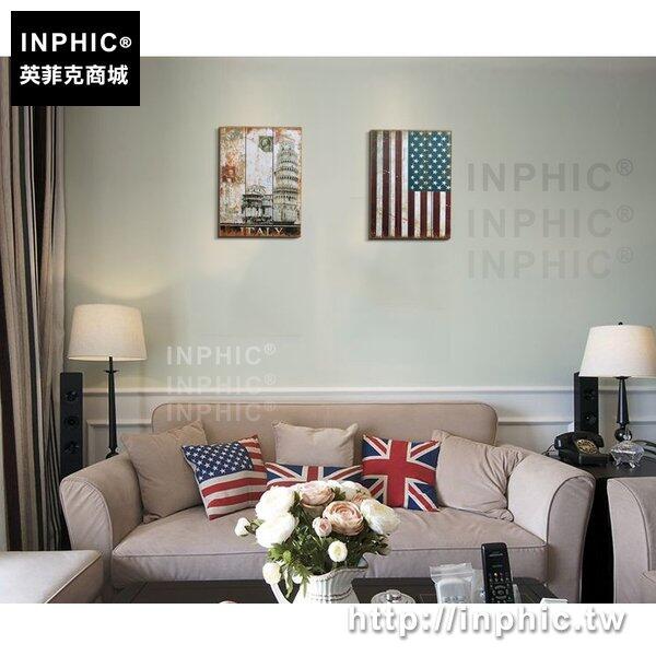 INPHIC-美式壁掛裝飾復古背景牆木板畫壁飾