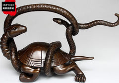 INPHIC-開運 開光純銅青龍白虎朱雀玄武家居銅四方位裝飾品四神獸-玄武