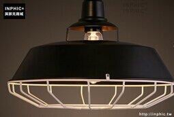 INPHIC- 工業風格復古吊燈美式創意咖啡館酒吧吧臺鍋蓋鳥籠單頭吊燈-L款