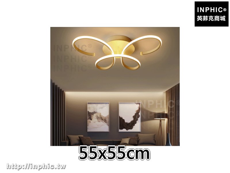 INPHIC-房間燈飾簡約現代主臥室燈吸頂燈書房led 兒童-55x55cm