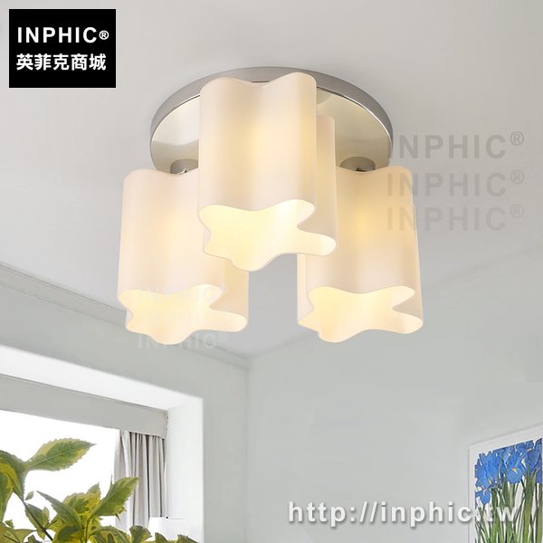 INPHIC-玻璃吸頂燈書房現代簡約北歐過道雲朵吸頂燈玄關