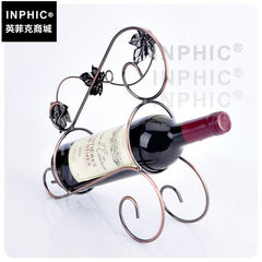 INPHIC-復古紅酒架楓葉酒架葡萄酒架鐵質酒具歐式鐵藝吧臺酒架