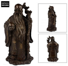 INPHIC-佛像 純銅福祿壽三星福星祿星壽星工藝品擺件仿古辦公室裝飾品