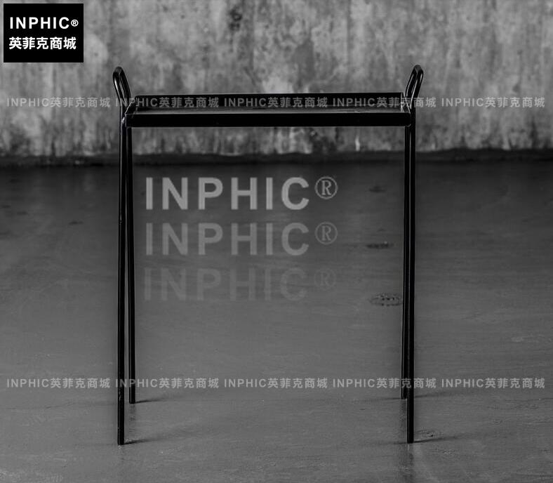 INPHIC-北歐金屬簡約個性茶幾 黑藍 美法式鄉村工業風沙發椅鐵藝邊幾-A款