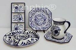 INPHIC-珍藏版 美國 手繪陶瓷 青花元素系列 5件組 套裝