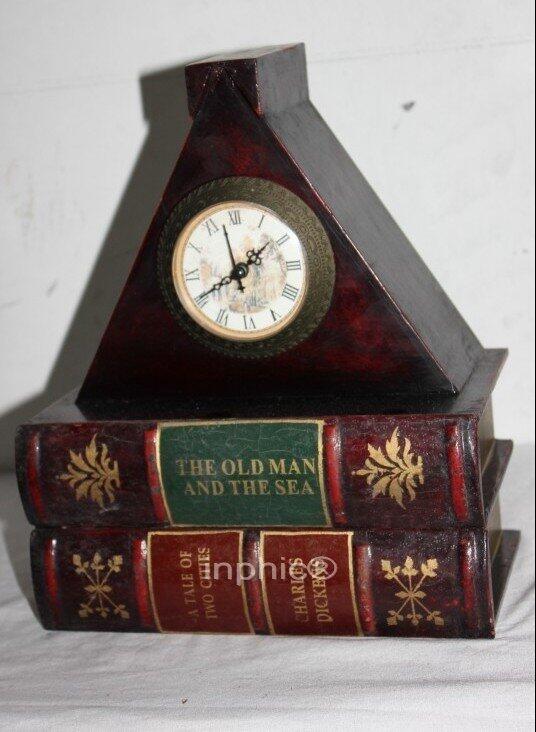 INPHIC-歐式風格復古懷舊家居飾品 仿舊座鐘 木質