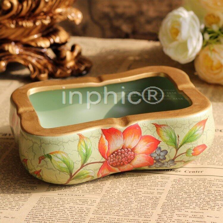 INPHIC-陶瓷手繪裂紋漆煙灰菸灰缸煙缸3-099