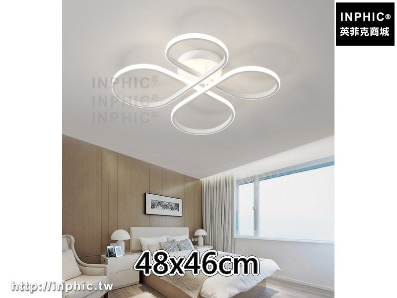 INPHIC-裝飾燈簡約臥室燈led餐廳燈書房北歐現代花型吸頂燈-48x46cm