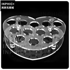 INPHIC-透明雞尾酒心形杯架12孔酒具酒店酒吧用品心形子彈杯架