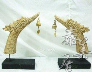 INPHIC-泰國進口木雕工藝品 工藝擺飾 家裝飾品龍頭鈴鐺