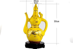 INPHIC-景德鎮 十斤彩花陶瓷酒瓶 10斤密封酒壇 空酒具 彩色大酒壺酒瓶