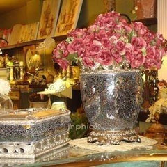 INPHIC-簡約現代陶瓷花瓶 貼玻璃馬賽克工藝 現代時尚 客廳擺飾