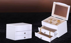 INPHIC-紅木色雅白色 首飾盒 珠寶盒 收納盒