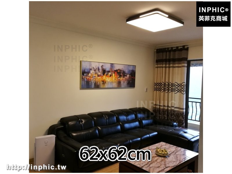 INPHIC-led臥室簡約吸頂燈客廳燈 長方形現代燈具-62x62cm