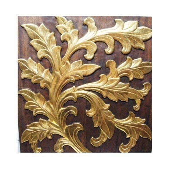 INPHIC-東南亞 家居飾品 泰國風格 木雕 掛飾 浮雕 樹葉