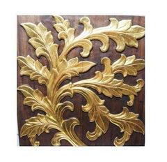 INPHIC-東南亞 家居飾品 泰國風格 木雕 掛飾 浮雕 樹葉