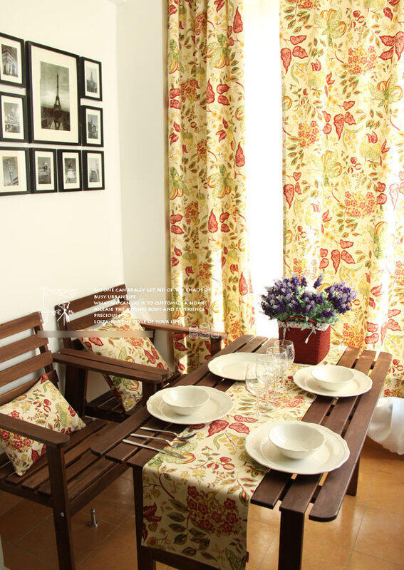 INPHIC-純棉 田園 檀香系列 棉麻 遮光窗簾客製