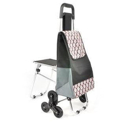 INPHIC-鋁合金購物車 便攜買菜車爬樓車拉桿布袋車 折疊凳子車