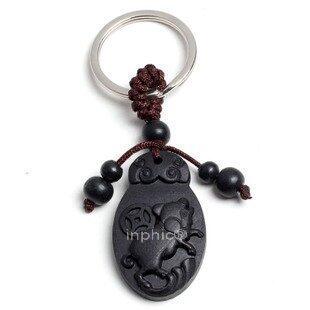 INPHIC-宗教 十二生肖 避邪雷擊棗木 開光護身符 鑰匙圈扣 亥豬