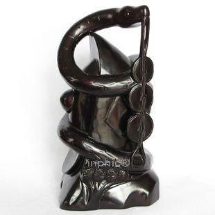 INPHIC-木雕刻紅木工藝品  生肖蛇擺飾 招財進寶