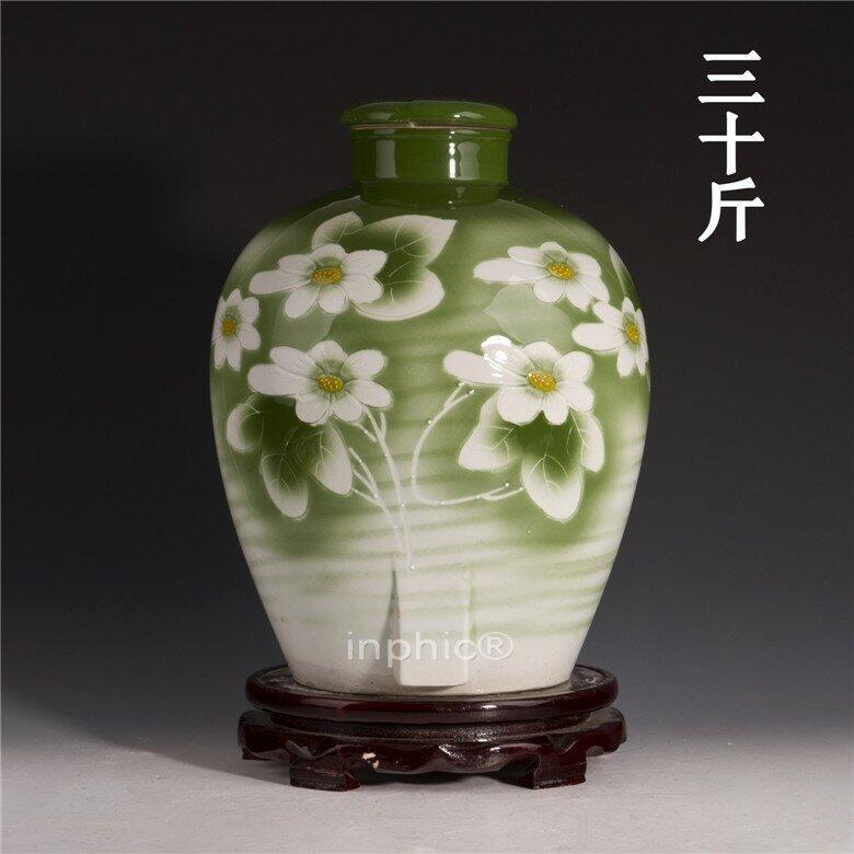 INPHIC-景德鎮三十斤陶瓷酒壇子 30斤密封酒壇 手繪浮雕酒瓶 可帶龍頭