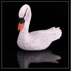 INPHIC-東南亞風格進口手工藝木雕天鵝泰式家居裝飾擺飾