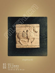 INPHIC-中式裝飾畫 壁飾掛件 中式壁掛 牆飾 壁畫 玄關 古典馬到成功