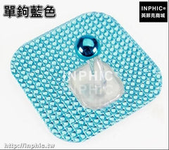 INPHIC-創意居家浴室置物壁掛衣鉤強力黏膠牆壁黏鉤免釘無痕掛鉤門後排鉤-單鉤藍色