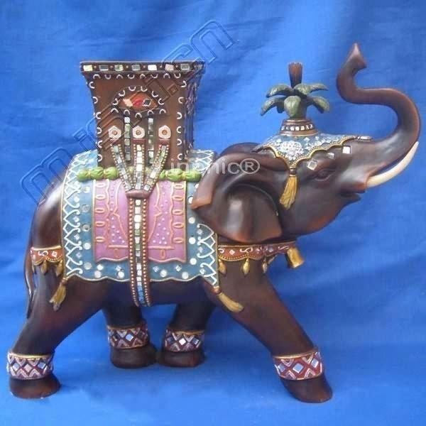 INPHIC-大象擺件 工藝品 招財 家居飾品 木雕 泰國 樹脂行走大象