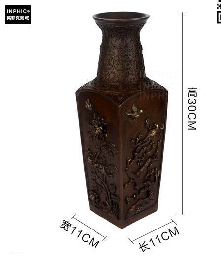 INPHIC-開光純銅花瓶仿古辦公室家居花瓶工藝品精緻花瓶飾品