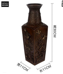 INPHIC-開光純銅花瓶仿古辦公室家居花瓶工藝品精緻花瓶飾品