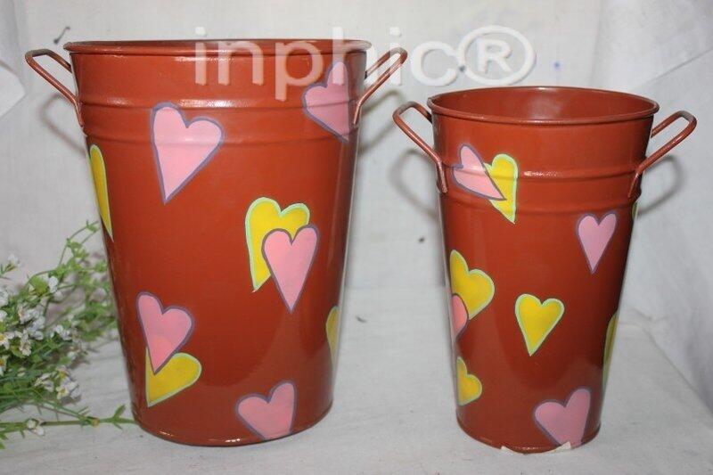 INPHIC-田園家居飾品 鐵藝花桶 花器 2件套