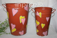 INPHIC-田園家居飾品 鐵藝花桶 花器 2件套